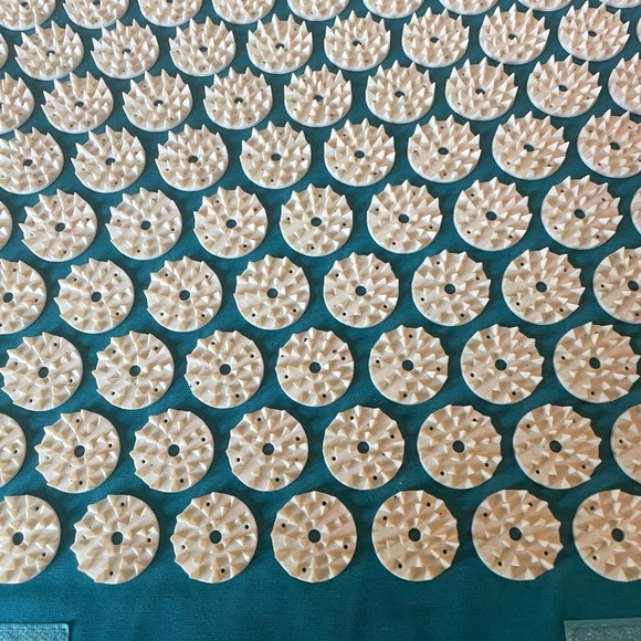 Spoon Space Acupressure teal Mat with Cream Spikes
14X16 1/2” good condition - Picture 2 of 8